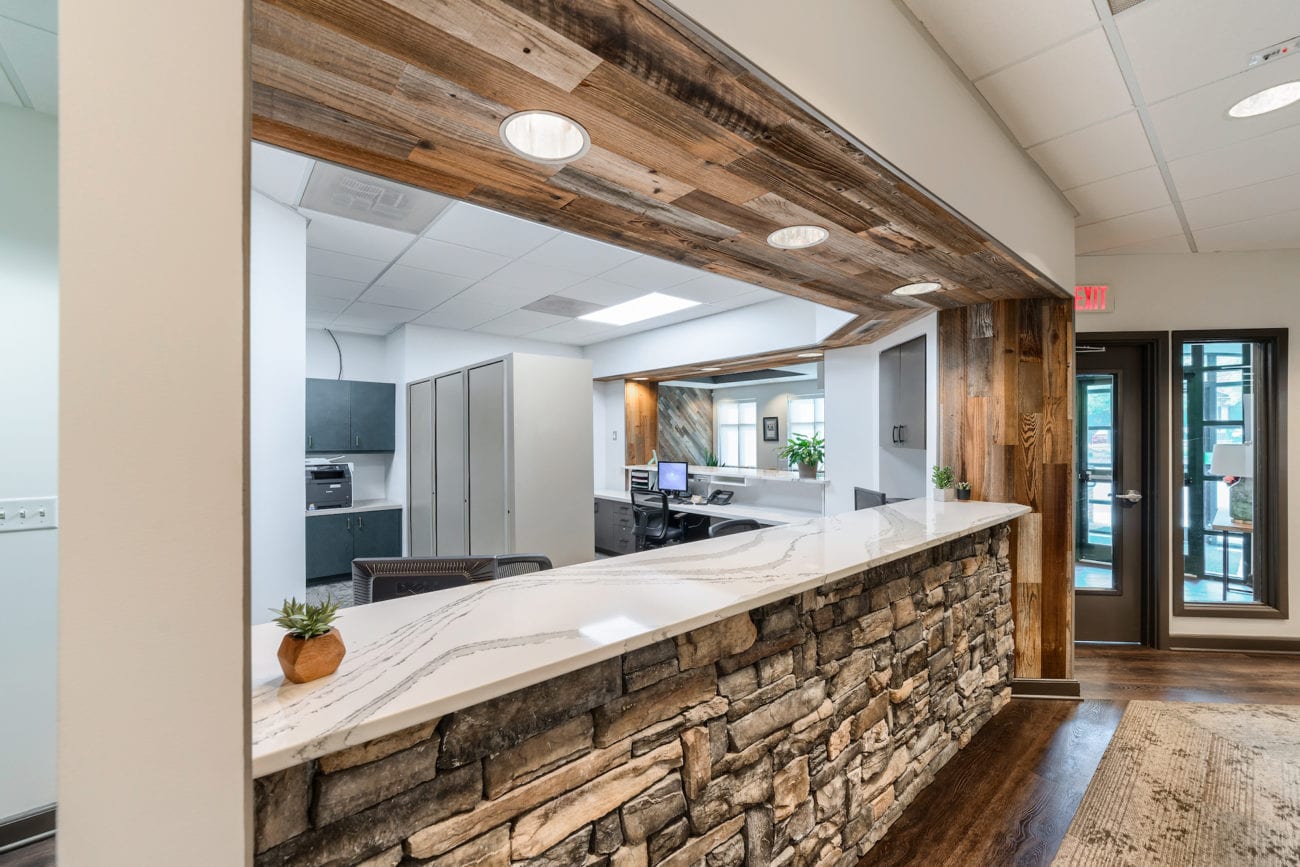 Dentistry of the Queen City receptionist desk