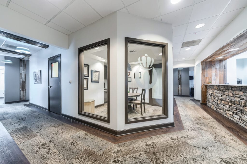 Modern Charlotte, NC dental office interior